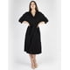 thumbnail image 3 of Vestido midi camisero negro AMAD Casual para mujer Talla S, 3 of 5