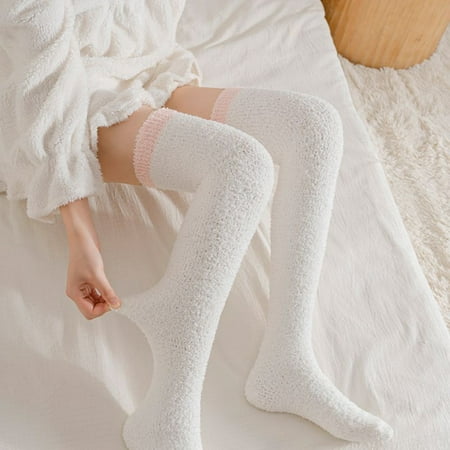 

Beechoice Women s Winter Over Knee High Footless Socks Knit Leg Warmers