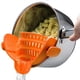 thumbnail image 1 of Colador de silicona con clip for ollas, sartenes y tazones: utensilios de cocina resistentes al calor, escurridor de colador esencial for verduras y pasta, 1 of 6