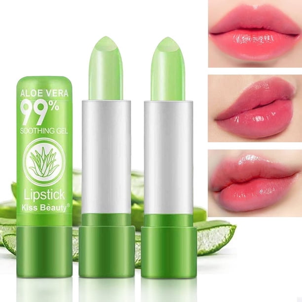 Set de Labiales BINGBRUSH Aloe Vera que Cambia de Color y de Larga Duración