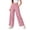 10# Red, variant on Checkered Pants Womens Casual Elastic Waist Comfy Loose Wide Leg Pants with Pockets Light pink XL