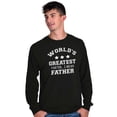 thumbnail image 4 of Worlds Greatest Farter Father Funny Men's Long Sleeve Tee T Shirt Brisco Brands S, 4 of 5
