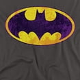 thumbnail image 2 of Batman Bm Neon Distress Logo Women's T Shirt, Charcoal, Large, 2 of 6