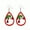 Green, variant on Christmas Earrings for Women, Red & Green Bow/Hulk Pendant Earrings Christmas Gifts for Mom, Daughter, or Friends