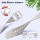 thumbnail image 4 of Juego de 3 pulseras coatibl con Veryfiro ID205L ID205S ID205G ID215G ID216 SW020 SW023 WF021 WF025, banda de reputo de silicona suave para Uwatch3 Ufit GT hombre y mujer, 4 of 5