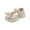 Beige, variant on IROINNID Toddler Girls Shoes Baby Girls Princess Non-slip Cute Pearl PU Shoes, Size 15M-4Y