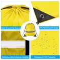 thumbnail image 4 of REGALWOVEN Polyester Drawstring Bag Reflective Cinch Sack for Gym Sports Yellow, 4 of 7