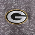 thumbnail image 3 of Men's Antigua Charcoal Green Bay Packers Fortune Quarter-Zip Pullover Jacket, 3 of 3