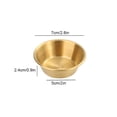 thumbnail image 2 of Ounissouiy Cuenco para salsa de acero inoxidable, dorado, vajilla para servir condimentos, juego de comida hecha de 304 Cocina y Comedor 7cm (oro), 2 of 6