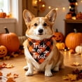 thumbnail image 2 of Halloween Dog Bandana with Plaid Pumpkin Scarf for Small Medium Dogs and Cats, Adjustable Breathable Polyester Accessory for Holiday Party Photo Prop and Trick or Treat Outing, 2 of 4