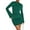 Dark Green, variant on FreshPretty Fall Dresses for Women Fashion Bodycon Bell Long Sleeve Mock Neck Party Club Outfits Going Out Mini Dress