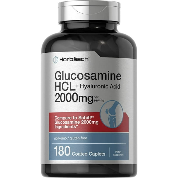 Glucosamine HCL With Hyaluronic Acid 2000mg 180 Coated Caplets