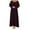 Brown, variant on Womens Dresses Women'S Muslim Abaya Long Sleeve Arab Dubai Abaya Modern Middle Prayer Belt Eid Long Dress Womens Dresses (Brown,S)
