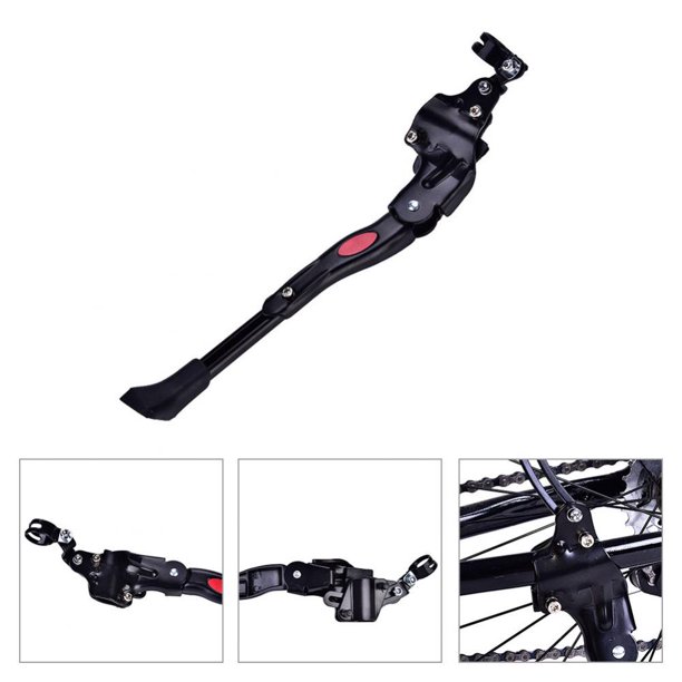 Pata de Cabra para Bicicleta,Kickstand de Bicicleta Soporte Lateral para Bicicletas BMX / MTB Bicicleta Kickstand Aleación de Aluminio Ajustable Bicicleta Caballete Lateral 26 "-28" Khall Tendencias