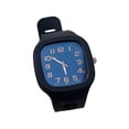 thumbnail image 4 of Reloj electrónico Reloj minimalista Reloj de pulsera con esfera Reloj de pulsera Reloj analógico para hombres Mujeres Estudiantes Regalos del día de , negro, 4 of 8