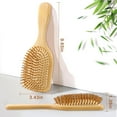 thumbnail image 6 of AllWays Plaza Bamboo Hair Brush for Hair Growth, Wooden Brush with Natural Bamboo Bristles, Wooden Hairbrush Scalp Massage & Detangling for Women Men & Kids, All Hair Types, Ergonomic Handle, 6 of 14