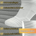 thumbnail image 2 of Men’s 5-Pack Cushioned Athletic Grey Crew Socks – Breathable, Moisture-Wicking, Anti-Odor & Durable Sport Socks for Running, Hiking, Training, 2 of 8