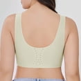thumbnail image 5 of Njagoc3 Wireless Bras for Women Solid Color Wide Straps Bra Push Up Bra Breathable Everyday Bra, 5 of 6