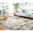 thumbnail image 3 of SAFAVIEH Alhambra Leptis Oriental Area Rug, Grey/Cream, 5'3" x 5'3" Square, 3 of 9