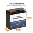 thumbnail image 2 of Zipp Battery Yt14b-bs (14b-bs 12 Volts,12 Ah, 135 Cca) Motorcycle Battery for Yamaha 1100cc Xvs1100 V-star All 2003, 2 of 8