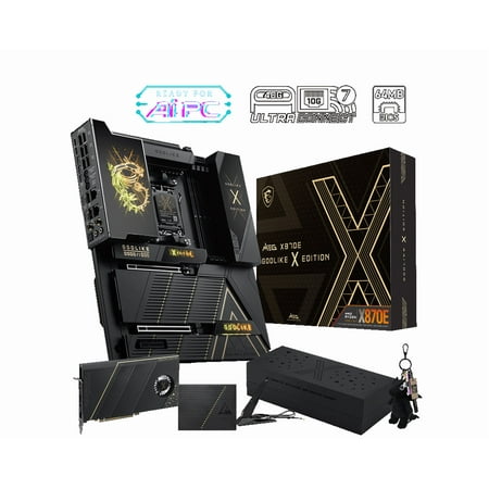 MSI MEG X870E GODLIKE X EDITION AM5 AMD X870E PCIe 5.0/4.0 USB 40/20/10/5Gbps Type C/A Wi-Fi 7 E-ATX Motherboard