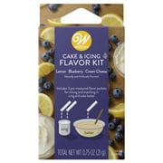 Wilton Lemon, Blueberry and Cream Cheese Cake and Icing Flavor Kit, 3-Piece