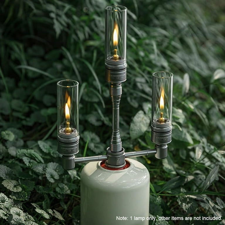 Portable Gas Light Camping Candle Lantern Tent Lantern for Hiking  Backpacking Picnic Fishing