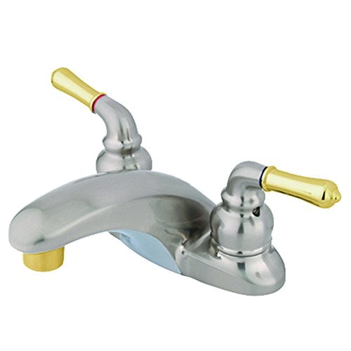 Kingston Brass Robinet de Lavabo Magellan à Deux Poignées 4 Pouces