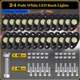 thumbnail image 2 of Luces LED Rock Heefrole 24 Cápsulas Blanco Puro Impermeables, 2 of 7