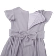 thumbnail image 7 of iEFiEL Girls Ruffles Bridesmaid Prom Gown Party Long Flower Girl Dress Gray 14, 7 of 7