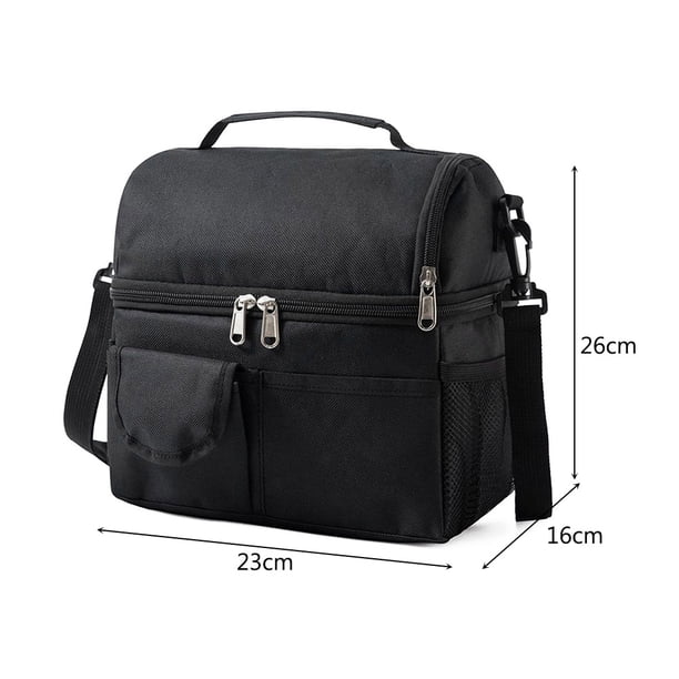 Bolsas De Pícnic Bolsas de almuerzo Oxford, cesta de almacenamiento fresca y duradera, accesorios para exteriores (negro) Ndcxsfigh Para Estrenar