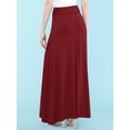 thumbnail image 4 of Made by Johnny Women's Lightweight Floor Length Maxi Skirt XXL MERLOT, 4 of 7