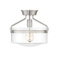 thumbnail image 2 of Savoy House Meridian 1 Light Semi-Flush - Brushed Nickel - M60011BN, 2 of 3