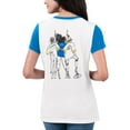 thumbnail image 2 of Women's G-III 4Her by Carl Banks White/Powder Blue Los Angeles Chargers Fashion Illustration T-Shirt, 2 of 2