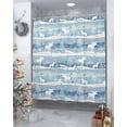 thumbnail image 4 of Christmas Shower Curtain Christmas Winter Cartoon Animal Shower Curtains for Bathroom Decor Snowflake Deer Wolf Christmas Decoration Bath Curtains Sets with Hooks Waterproof, 72x72 in, 4 of 6