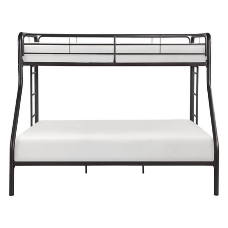 OakvillePark Delmater Metal Bunk Bed Twin over Full Dark Bronze