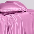 thumbnail image 2 of Cloud Fino Silk Satin Sheet Set- 6 Piece Sheet Set- Queen Size Sheet Set- Rich Quality 20" Deep Pocket Sheets- Luxury Hotel Bed Sheets- Pink, 2 of 5