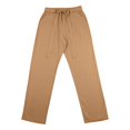 thumbnail image 5 of Migroa Men's Linen Pants Lightweight Drawstring Elastic Waist Pockets Loose Fit Straight Legs Summer Beach Vacation Yoga Trousers Brown 3Xl, 5 of 7