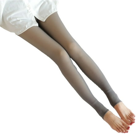 

Women Fake Translucent Fleece Pantyhose Winter Thermal Thick Warm Stretch Stocks