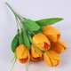 thumbnail image 3 of Ramo de flores de seda de tulipanes artificiales - Tallos de tulipán sintéticos para arreglos florales de boda, centros de mesa para la decoración de despachos en casa, de una sola pieza, 3 of 9