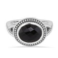 thumbnail image 4 of Black Onyx Ring Sterling Silver Ring Gemstone Ring Statement Ring for Women, 4 of 6