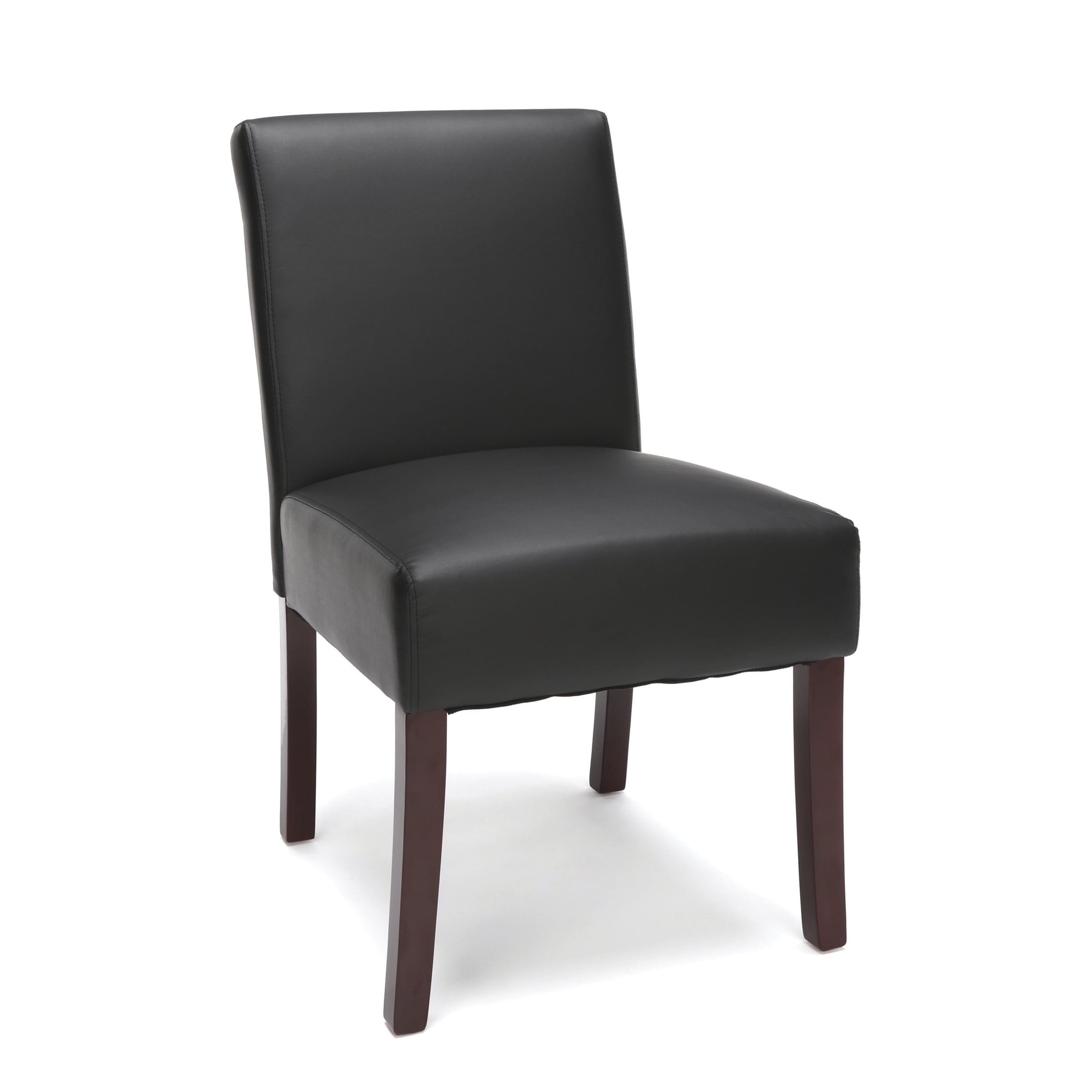 OFM Essentials Collection Bonded Leather Executive Armless Guest Chair