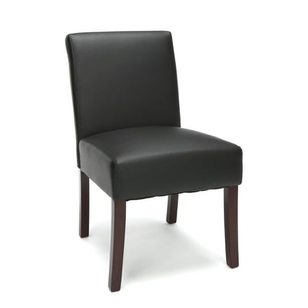 chair guest ofm armless ess essentials executive leather legs wooden office chairs walmart staples blk furniture depot frame reception bellacor