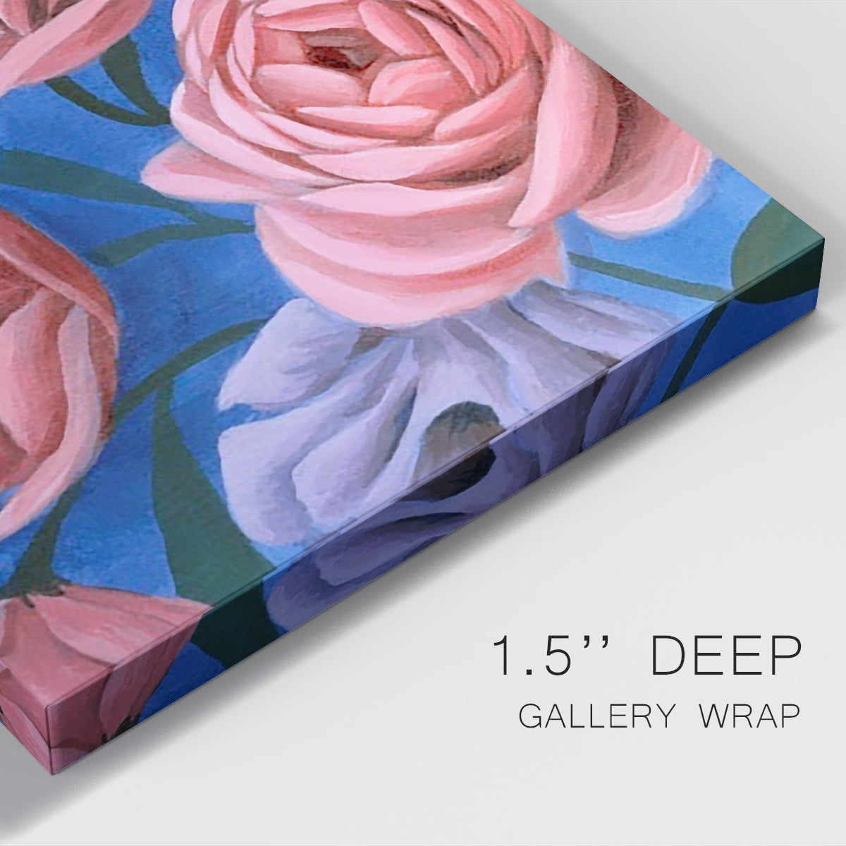 Layered Petals I Premium Gallery Wrapped Canvas - Ready to Hang