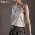 thumbnail image 2 of Camisola de satén Zhivalor BST2001306-1 para Mujer Cuello en V Sin Mangas, 2 of 5