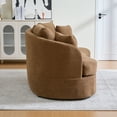 thumbnail image 4 of CKEASEAN 73.8" Cozy 2-Seater Curved Cloud Couch with Cushion & Wood Frame, Modern Plush Chenille Curved Loveseat Sofa, Comfy Deep Seat Sofa for Living Room, Apartment, Small Spaces, 4 of 12