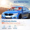thumbnail image 2 of Car Windshield Sunshade, Dogs With Umbrella Pattern Front Auto Car Window Sunshade, Sun Visor Foldable Sunshade Protector (59x33.5in), 2 of 11
