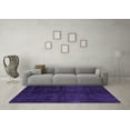 thumbnail image 3 of Ahgly Company Indoor Rectangle Abstract Purple Modern Area Rugs, 2' x 5', 3 of 4