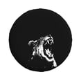 thumbnail image 2 of DouZhe Waterproof Spare Tire Cover, Dangerous Lion King Face Prints Adjustable Wheel Covers Fit for Jeep Trailer RV SUV Car, 14 inch, 2 of 7