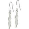 thumbnail image 2 of Sterling Silver Feather Earrings (41 X 7) Made In United States qe26, 2 of 5